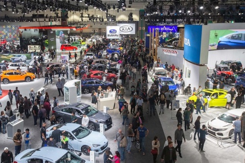 美国洛杉矶车展展会现场图片