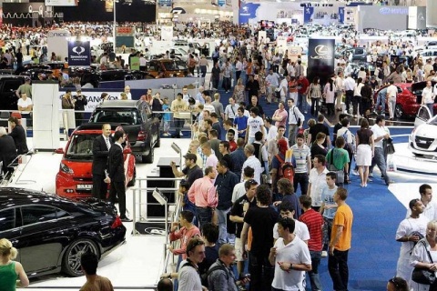 英国车展展会现场图片