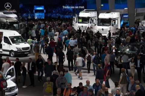 德国汉诺威车展-德国商用车及配件展iaa展会现场图片
