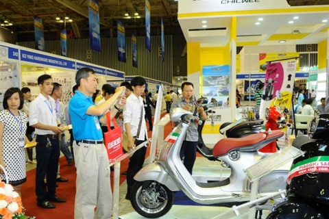 越南胡志明汽配及摩托车配件展览会展会现场图片