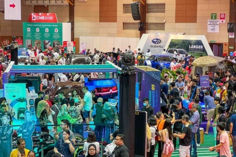 马来西亚车展展会现场图片