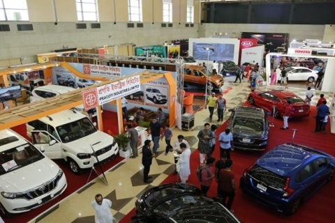 孟加拉达卡汽车、电动车展展会现场图片
