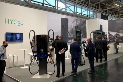 德国慕尼黑电动车展览会展会现场图片