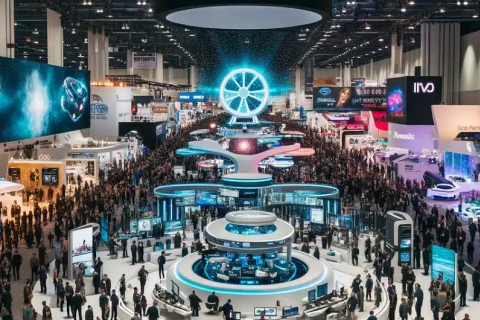 美国拉斯维加斯消费电子展览会CES展会现场图片