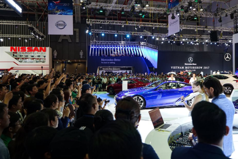 越南胡志明车展展会现场图片