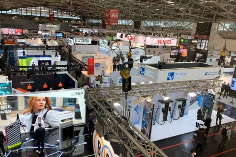 德国慕尼黑电动车展览会展会现场图片