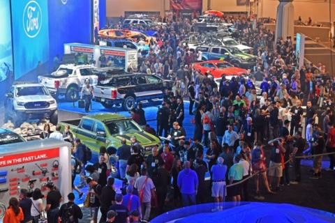 美国拉斯维加斯改装车展览会展会现场图片