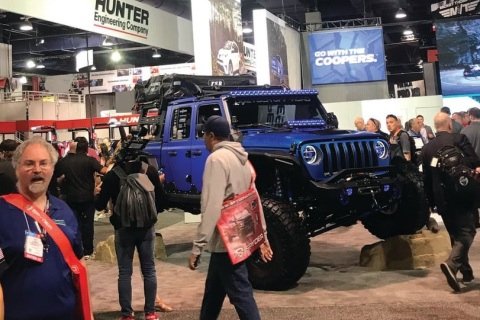 美国拉斯维加斯改装车展览会展会现场图片