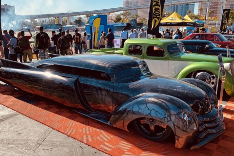 美国拉斯维加斯改装车展览会展会现场图片