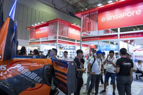 越南胡志明汽车配件展览会展会现场图片