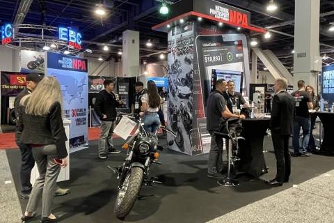 美国拉斯维加斯摩托车展览会展会现场图片