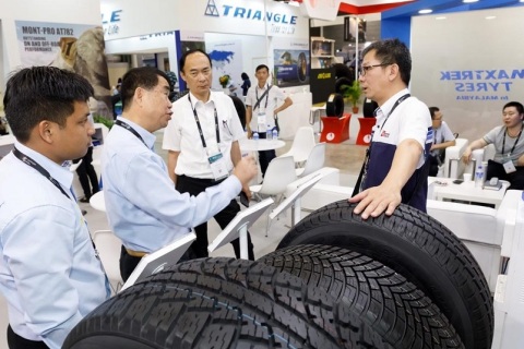越南胡志明橡胶轮胎展览会展会现场图片