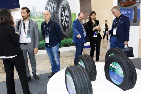 越南胡志明橡胶轮胎展览会展会现场图片