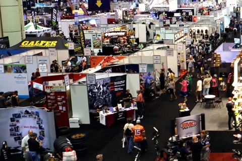 美国拉斯维加斯摩托车展览会展会现场图片