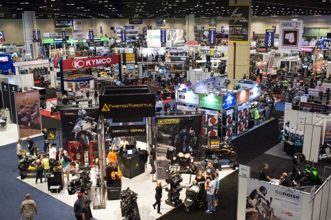 美国拉斯维加斯摩托车展览会展会现场图片