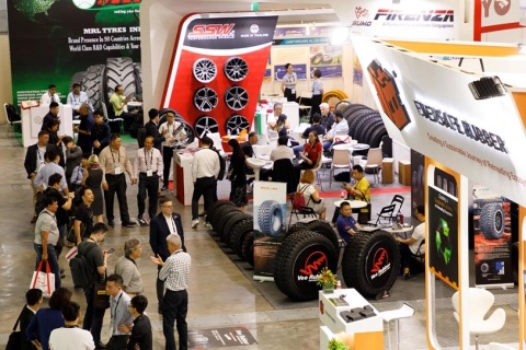 越南胡志明橡胶轮胎展览会展会现场图片