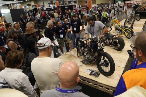 美国拉斯维加斯摩托车展览会展会现场图片