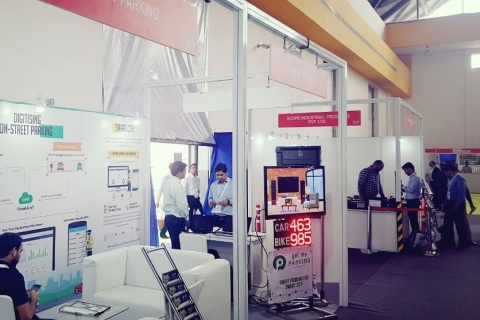 印度智慧停车展览会展会现场图片