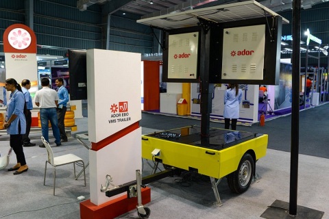 印度智慧停车展览会展会现场图片