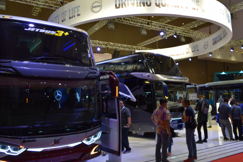 印尼雅加达巴士客车展览会展会现场图片