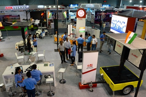 印度智慧停车展览会展会现场图片