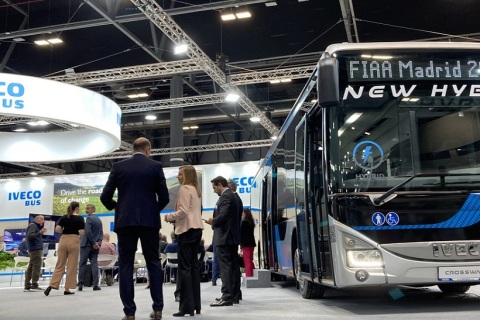 西班牙马德里巴士客车展览会展会现场图片