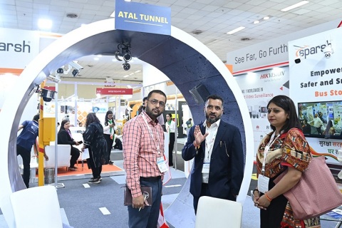 印度智慧停车展览会展会现场图片