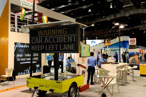 印度智慧停车展览会展会现场图片