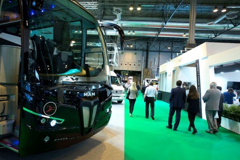 西班牙马德里巴士客车展览会展会现场图片