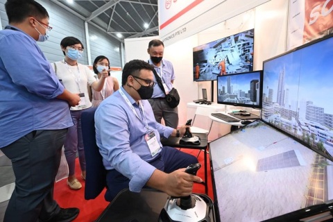 新加坡建筑建材及工程机械展览会BTA展会现场图片