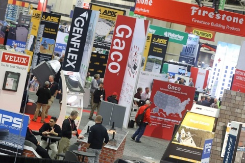 美国屋面墙面材料及防水材料展览会展会现场图片