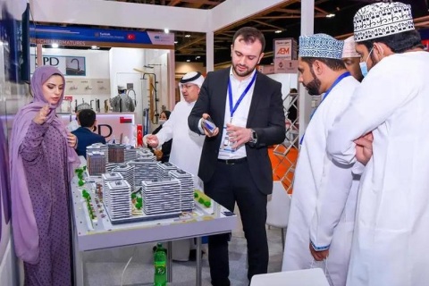 中东阿曼马斯喀特建材展览会展会现场图片