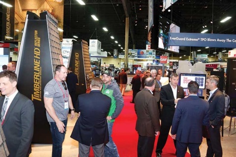 美国屋面墙面材料及防水材料展览会展会现场图片