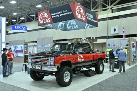 美国屋面墙面材料及防水材料展览会展会现场图片