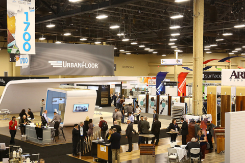 美国拉斯维加斯地板地毯地面铺装材料展展会现场图片