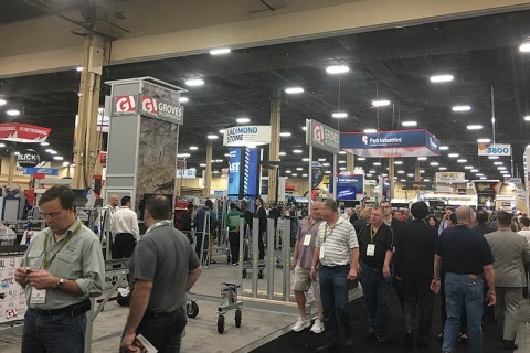 美国拉斯维加斯地板地毯地面铺装材料展展会现场图片