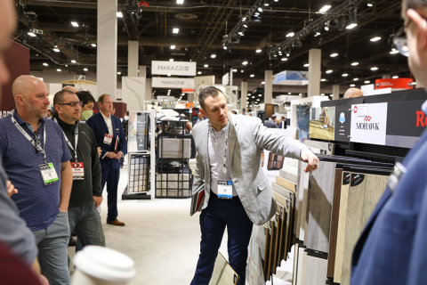 美国拉斯维加斯地板地毯地面铺装材料展展会现场图片