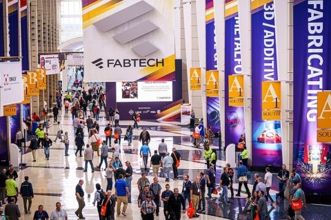 美国金属加工、金属成型及焊接展览会展会现场图片