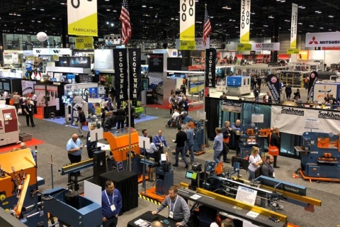 美国金属加工、金属成型及焊接展览会展会现场图片