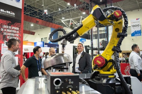 美国金属加工、金属成型及焊接展览会展会现场图片