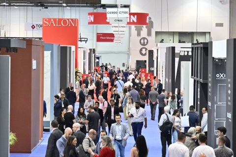 美国瓷砖及石材展览会展会现场图片