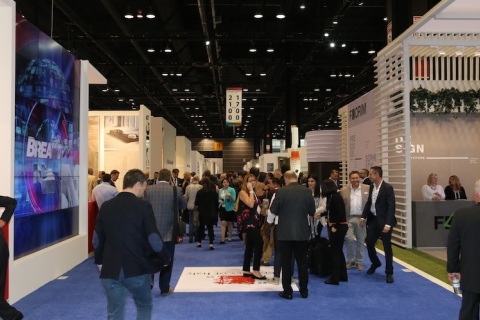 美国瓷砖及石材展览会展会现场图片