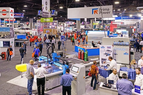 美国金属加工、金属成型及焊接展览会展会现场图片