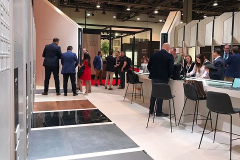 美国瓷砖及石材展览会展会现场图片