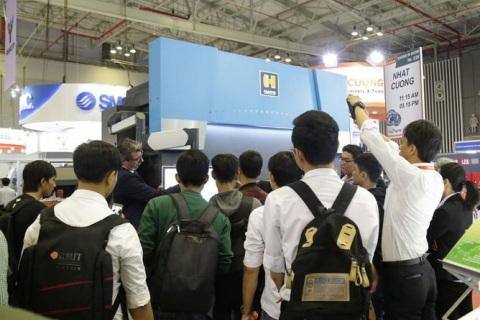 越南胡志明机床及金属加工、焊接展览会展会现场图片