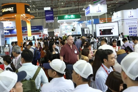 越南胡志明机床及金属加工、焊接展览会展会现场图片