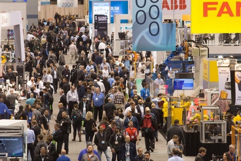 美国工业自动化及机器人展览会展会现场图片