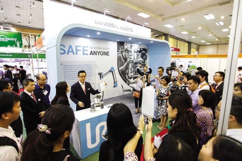 越南河内工业机械制造展览会展会现场图片