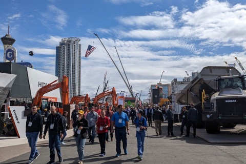 美国拉斯维加斯工程机械展览会展会现场图片