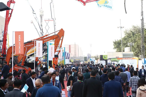印度新德里工程机械展-印度宝马展展会现场图片